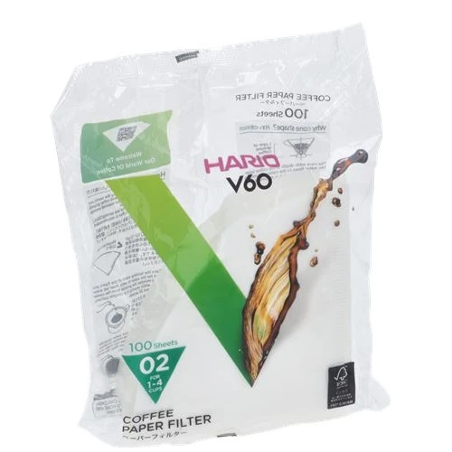 Hario V60-02 Paper Filters Bleached - 100pk