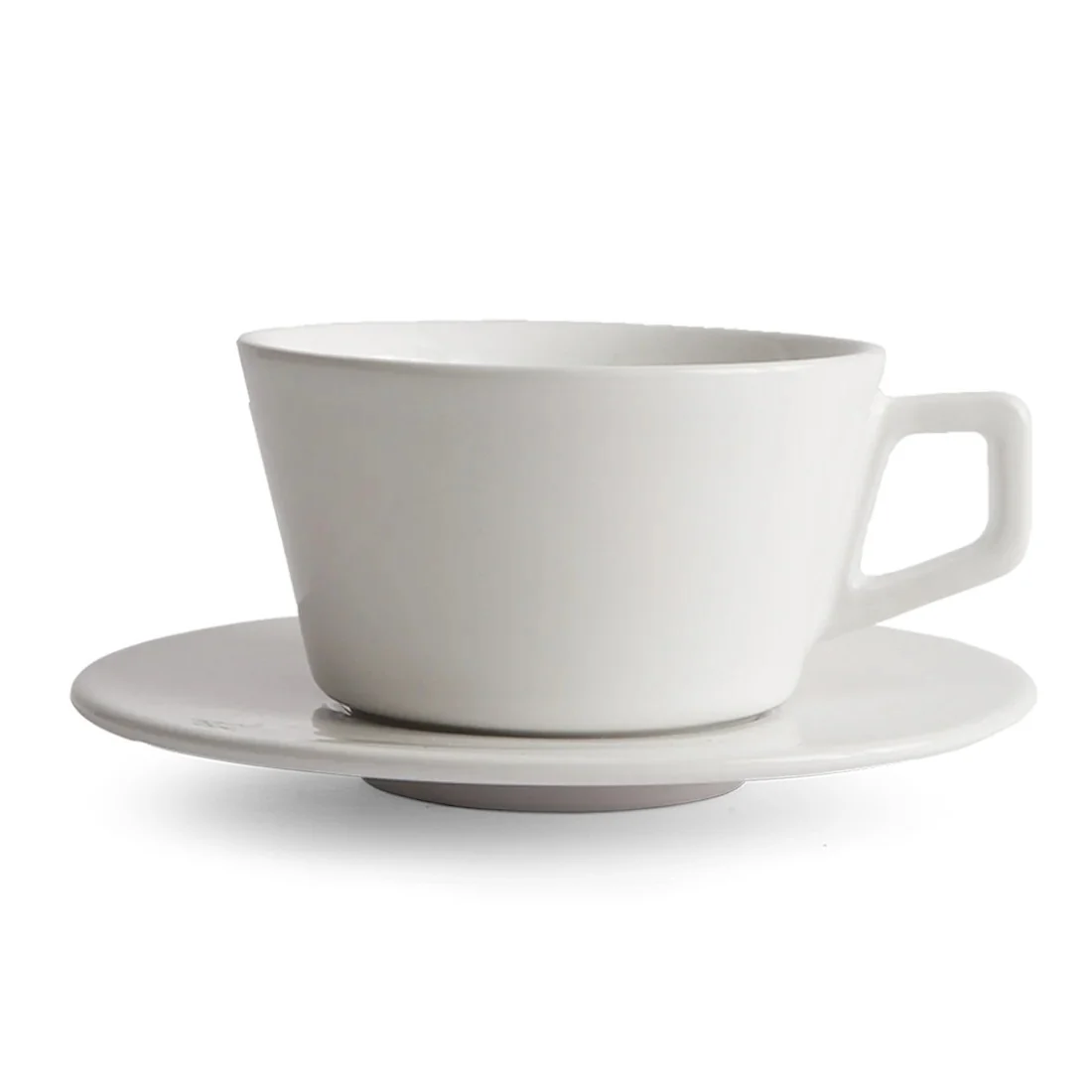 Coffee Addicts Created Co Angle Latte Cup & Saucer (350ml, 12oz)