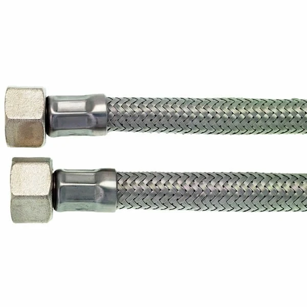 3/8" F x 3/8" F BSP Stainless Steel Flex Hose - 1.5m (59")