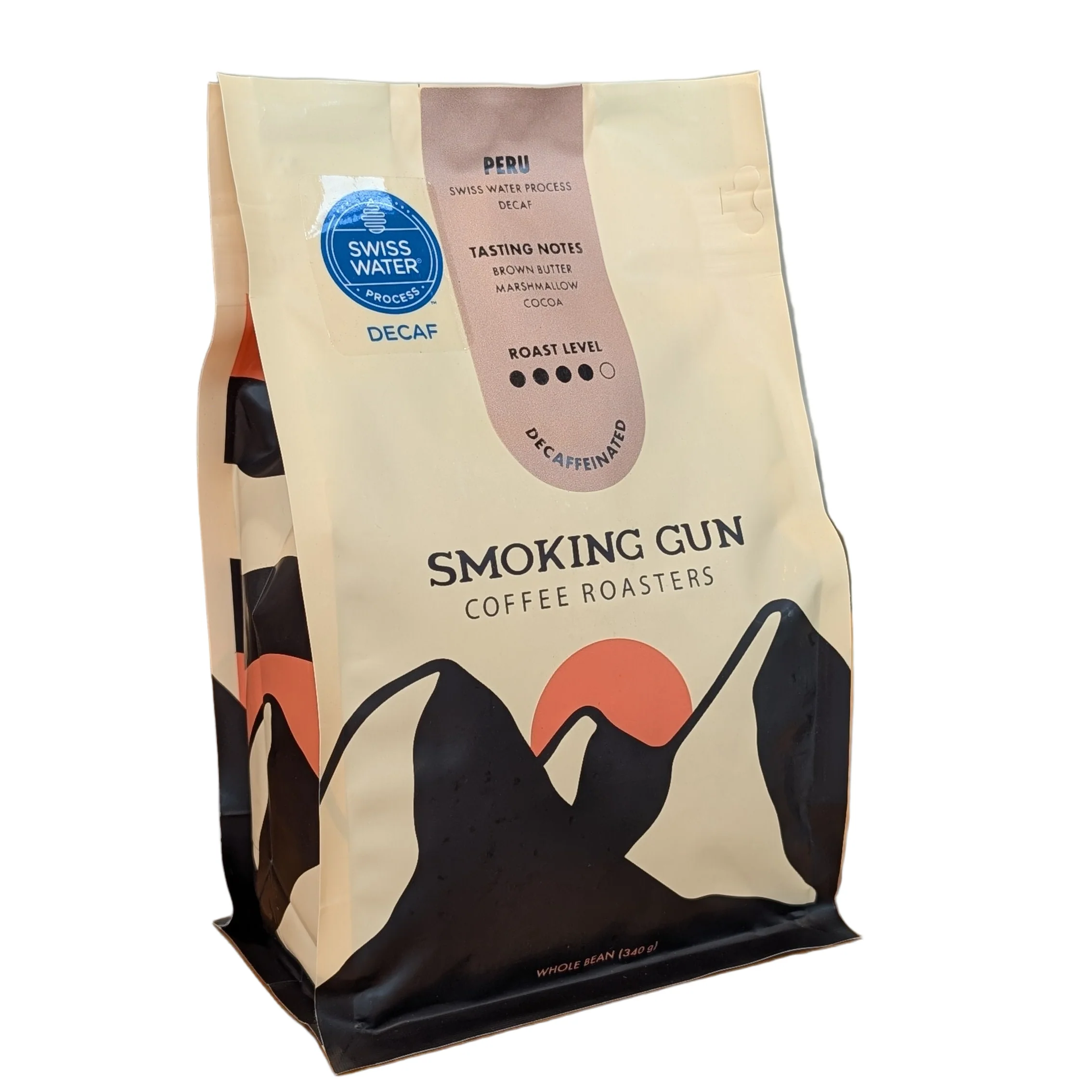 Smoking Gun Coffee Smoking Gun - Peru Swiss Water Decaf Coffee Beans
