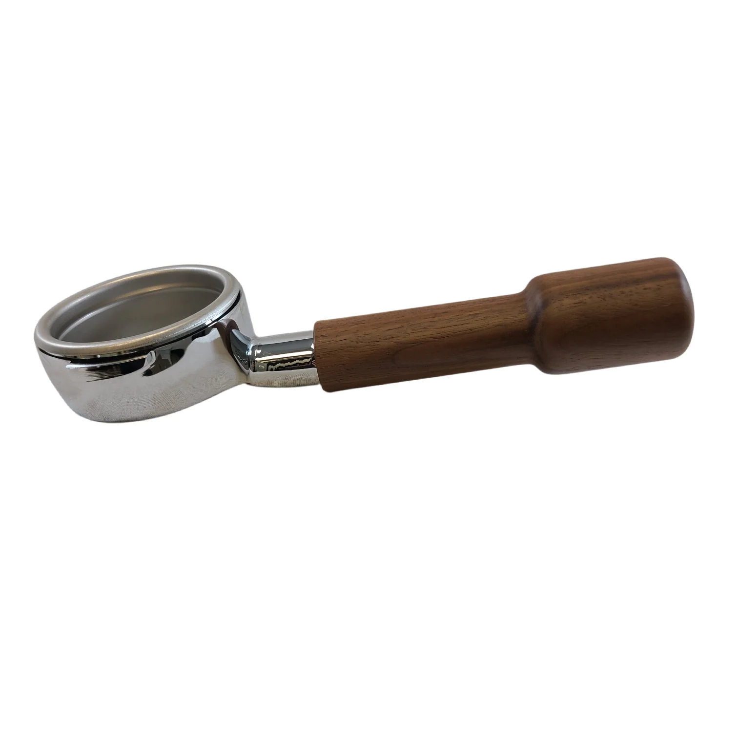 Bottomless Portafilter With Wood Handle (5.7mm) - Walnut Wood — SKU SKU00533-000-37AF8C