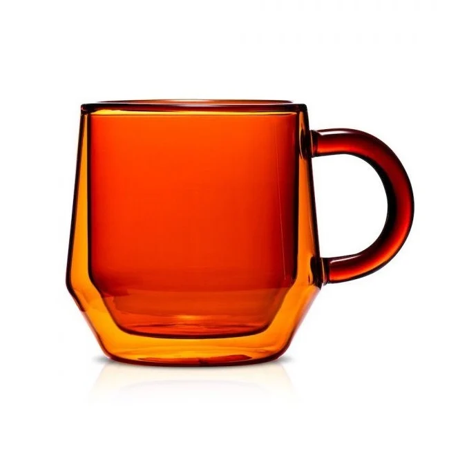 Hearth Double Wall 8oz (240ml) Glass - Set of 2 - Amber - Image 6