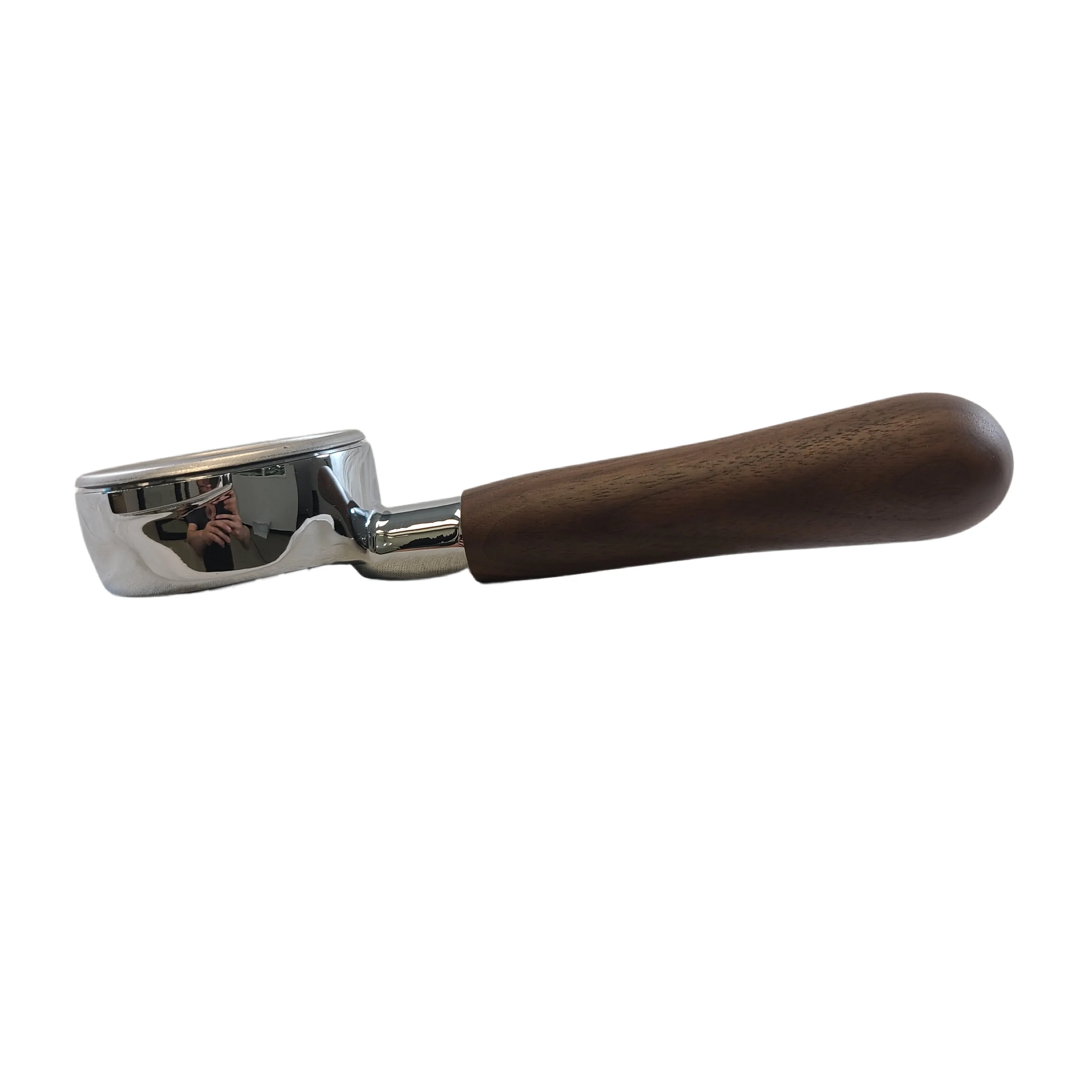 Bottomless Portafilter With Wood Handle (5.7mm) - Walnut Wood — SKU SKU00534-000-952B3E