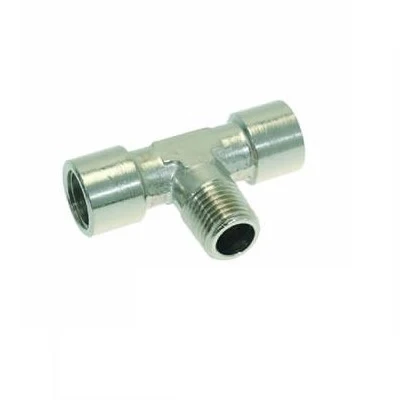 1/4" F x 1/4" M x 1/4"F BSP T Fitting