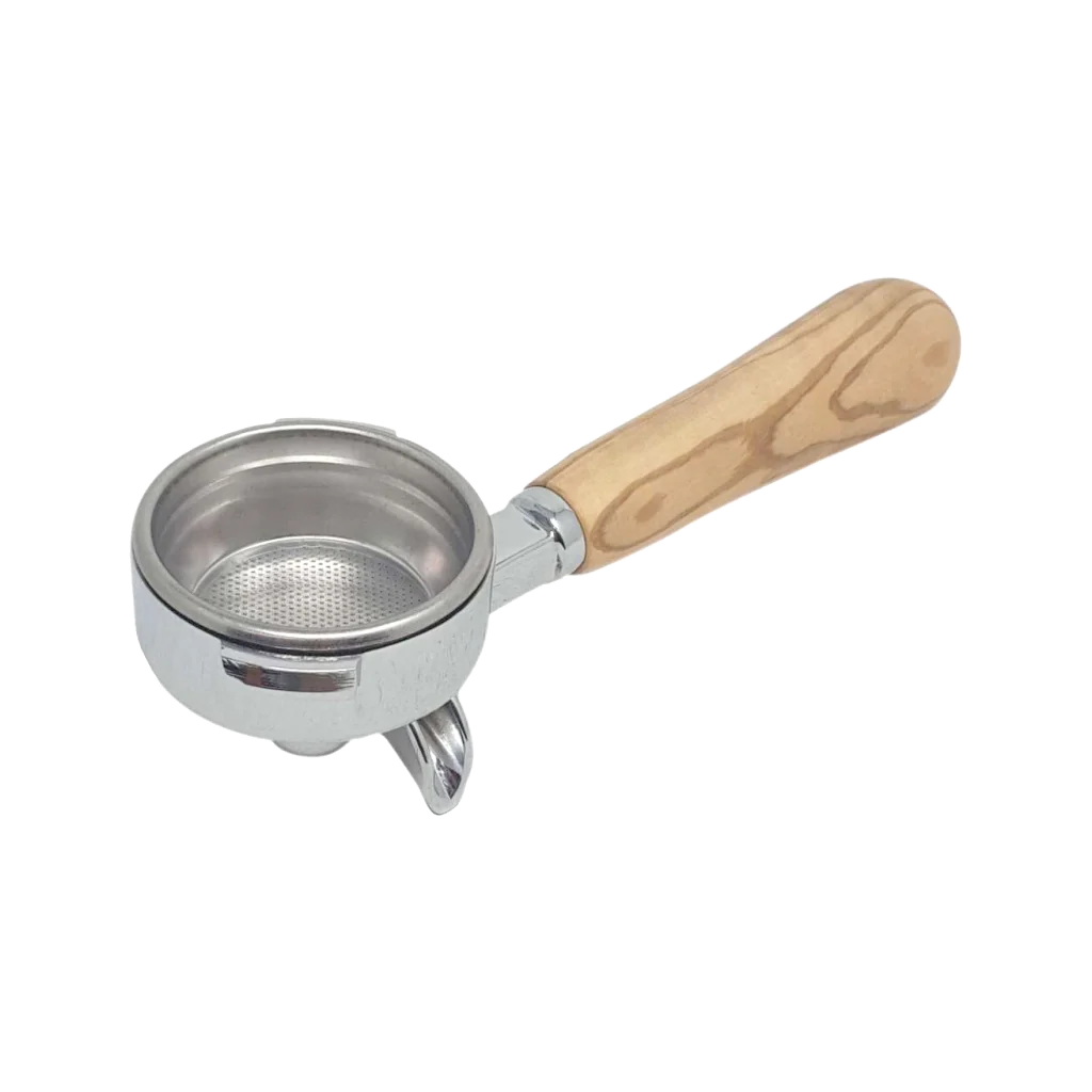 Gaggia Double Portafilter with Wood Handle (Aftermarket) - Olive Wood - Image 2