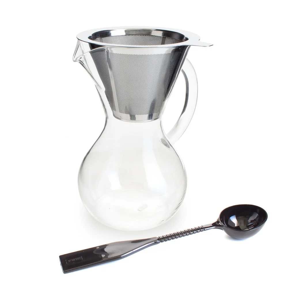 Yama Glass Hermiston Pot with Stainless Cone Filter (30oz)
