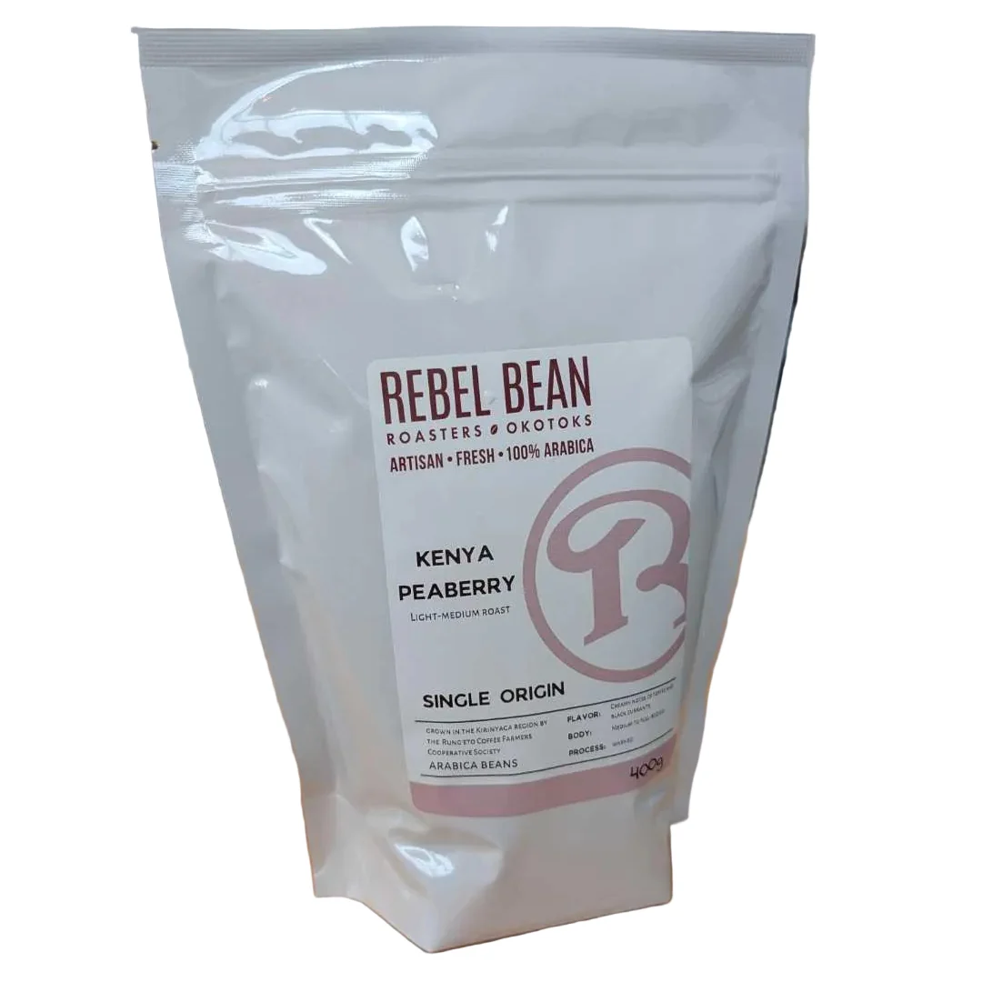 Rebel Bean Coffee Rebel Bean - Kenya - Peaberry Light-Medium Roast Single Origin Coffee Beans