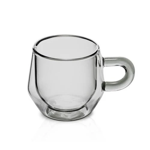 Hearth Double Wall 4oz (120ml) Glass - Set of 2 - Smoke - Image 2