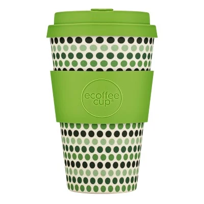 Green Polka Ecoffee Cup