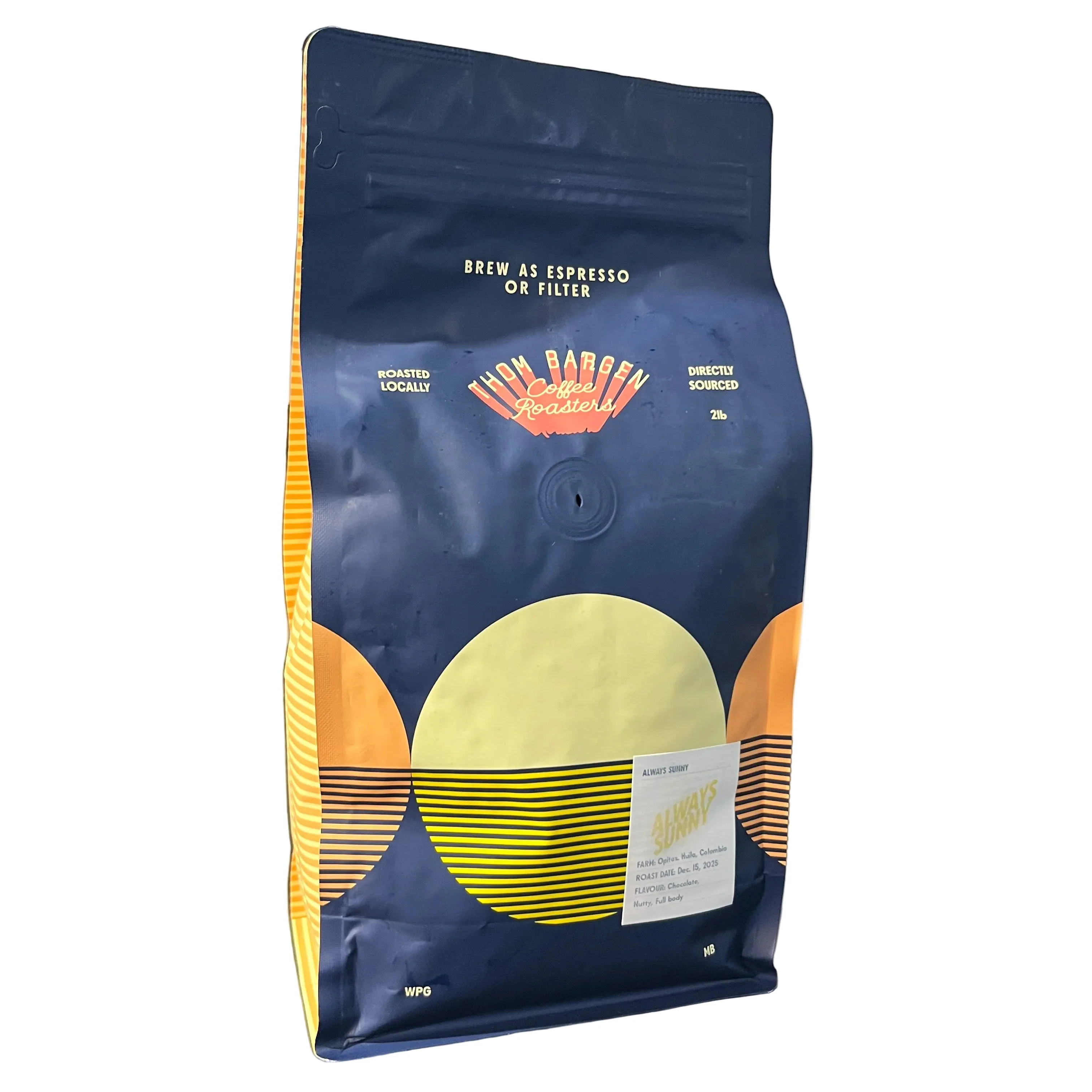 Thom Bargen Coffee Roasters Thom Bargen - Always Sunny Espresso or Filter Coffee Beans - 300g - Image 2